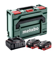 Metabo Basic-Set 2 x 18V LiHD 10.0Ah Batteries + ASC 145 Charger In MetaBOX 215 £299.00